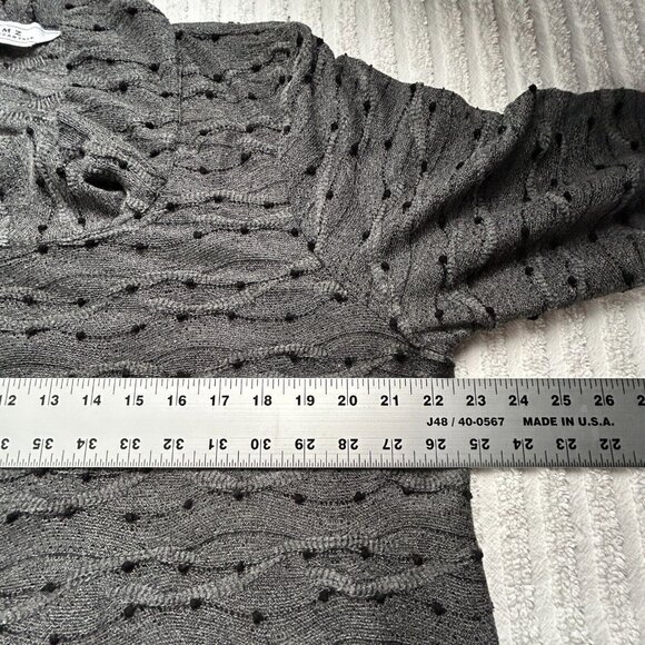 Itemz Chris Baumgartner Womens Gray Cowl Neck Long Sleeves Sweater Tunic Top OS - Picture 6 of 8